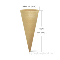 Cone crocante de arroz glutinoso cremoso